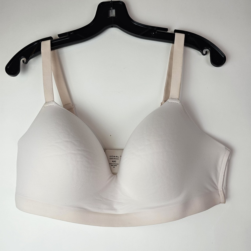 SOMA Beige 42C Enbliss Wireless Bra Pure Comfort Capsule Everyday Minimalist